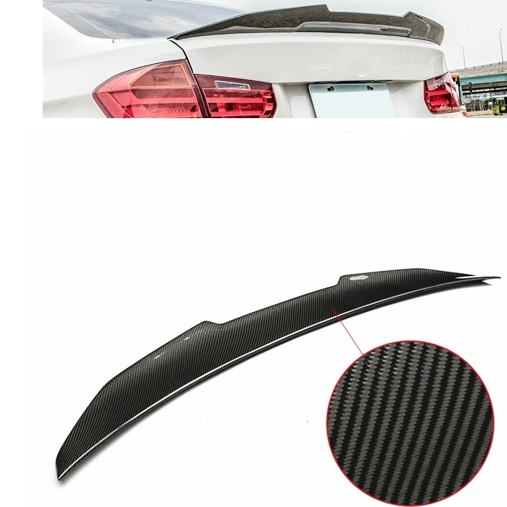

PSM Style Rear Spoiler Wing For BMW F82 M4 Coupe 2015-2020 2 Door High Kick Real Carbon Fiber Car Trunk Lid Decklid Splitter Lip