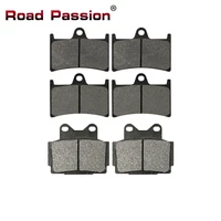 road passion motorcycle front rear brake pads for yamaha tzr250 tzr125 r fzr 400 fzr400rr fzs 600 fzs600 fazer 600 1998 2003