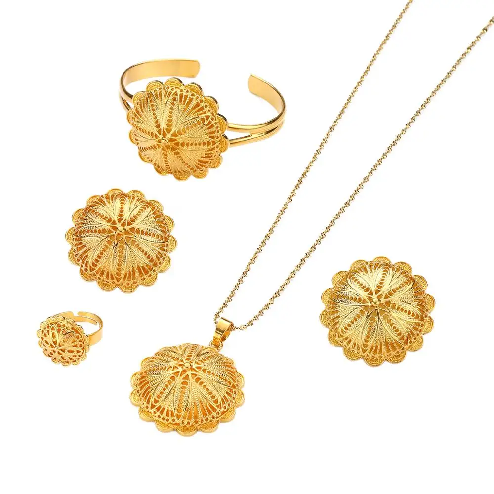 Эфиопский нигерийский Кенийский ганский дизайн золотой цвет женский модный