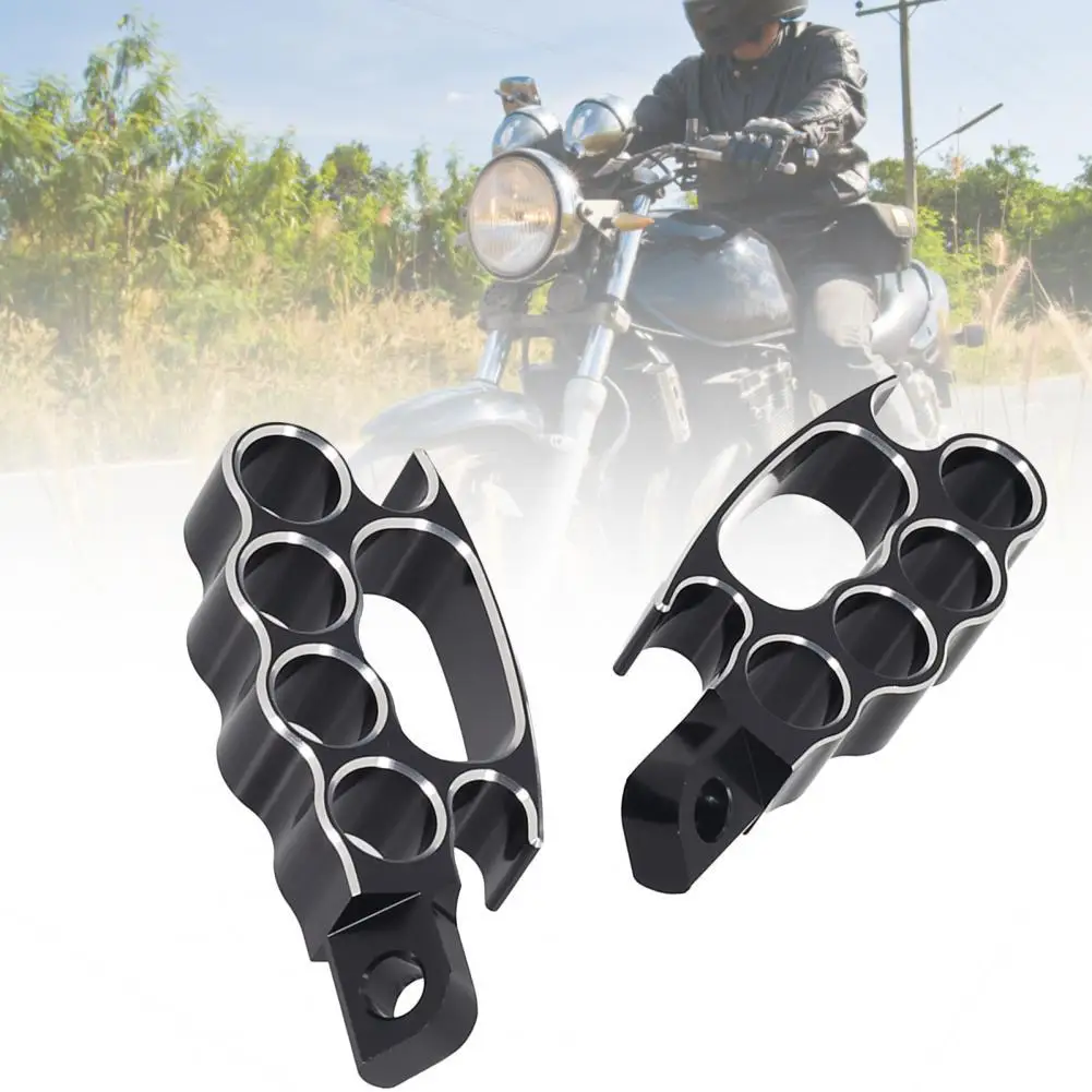 

60% Dropshipping!!2Pcs Knuckle Footrest Durable Aluminium Motorcycle Foot Pegs Pedals Compatible with fxcw xl883n xl1200n
