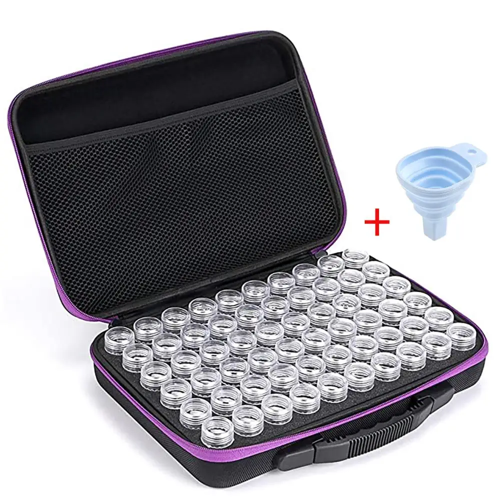 ARMYQZ 60 сетка коробка для хранения алмазных картин прозрачная пластиковая