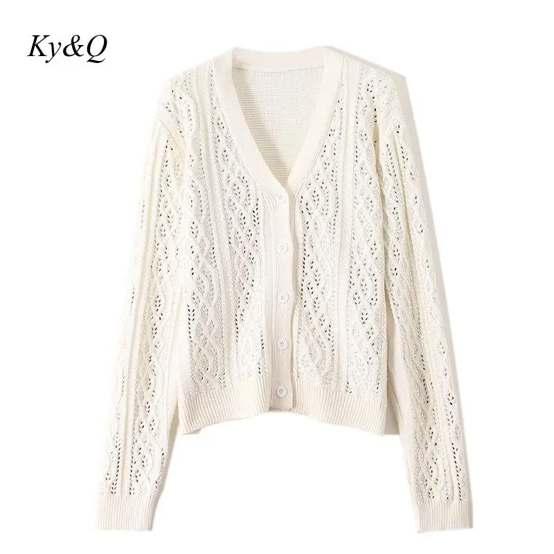 Женский винтажный кардиган с бисером Свободный во французском стиле зимняя