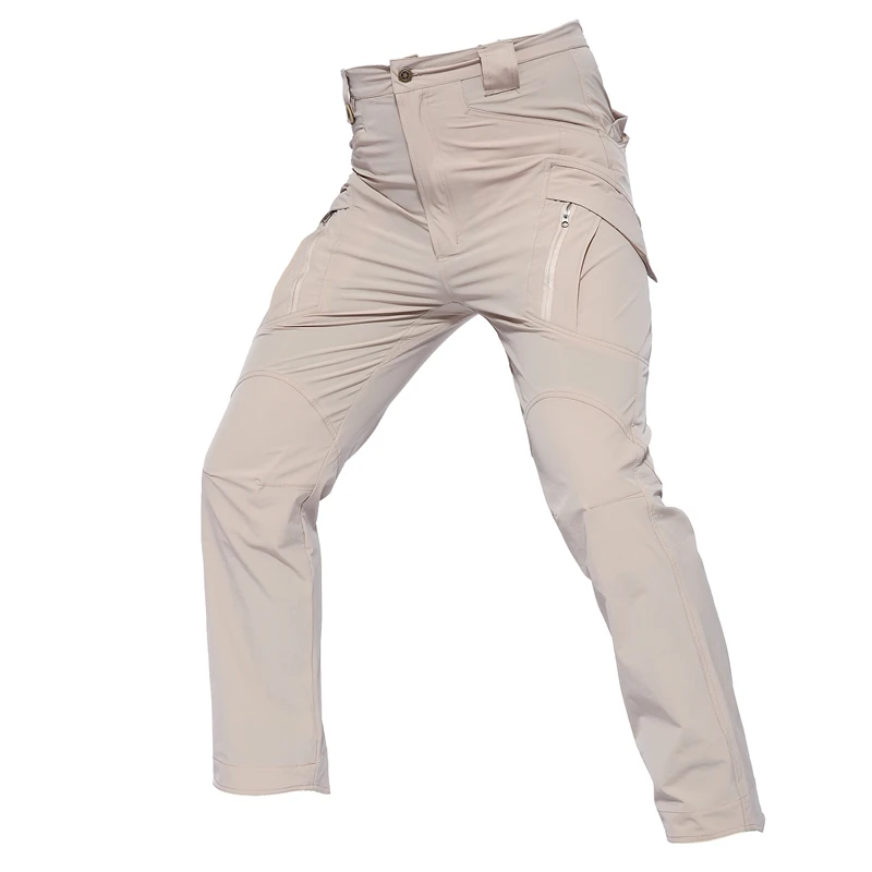 x9 khaki Летние треккинговые уличные походные горные охотничьи брюки для рыбалки походные мужские тактические эластичные водонепроницаемые брюки женские военные брюки - Цвет: x9 khaki