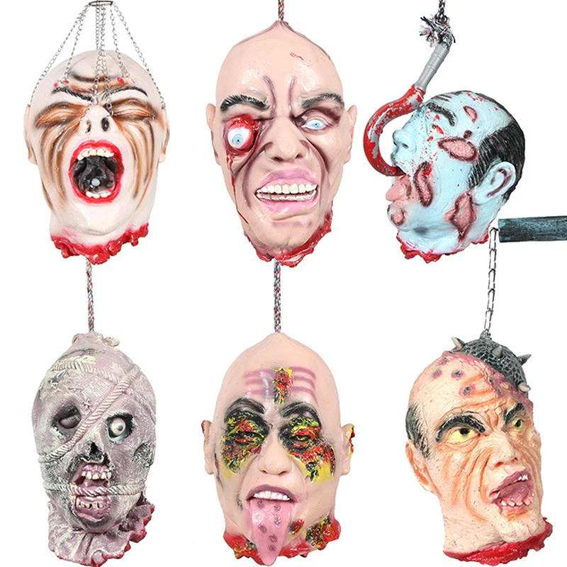 

Halloween Hanging Skull Necklace Skull Ghost Festival Trick Trick Toy KTV Haunted House Decorations Horror Scary Props