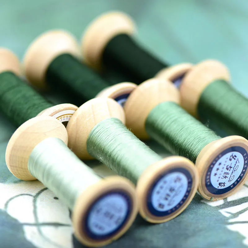 20m мини-катушка/Вышивальная нить Сучжоу/катушка из шелковой нити/шелковая