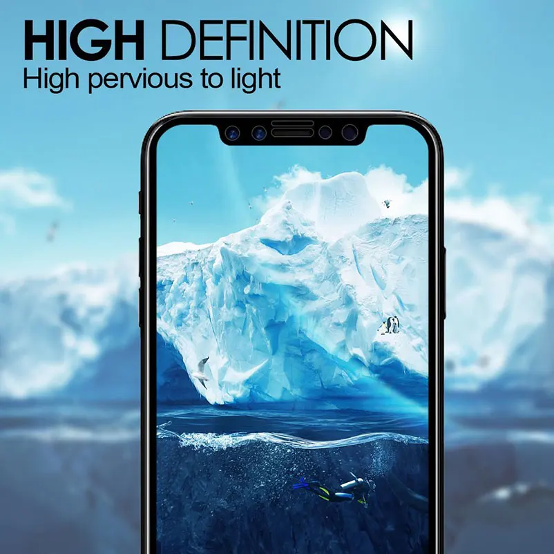 Закаленное стекло 9H для iphone 8X11 Pro Max 4 4S 5 5S 5c SE 6 6s plus 7 7S 7plus защитная Пленка чехол