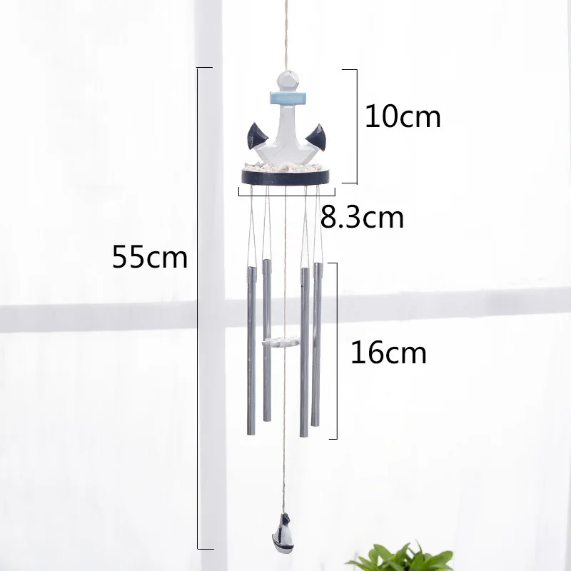 Деревянная подвеска в средиземноморском стиле колокольчики с сосновой резьбой