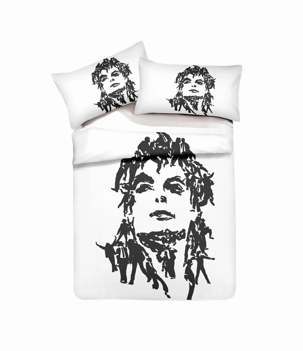 Комплект постельного белья Michael Jackson King Queen Size пододеяльник наволочки для танца