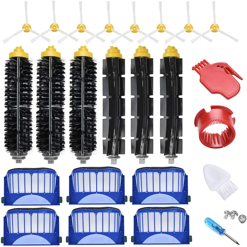 HOT！-27Pcs for IRobot Roomba Accessories Replacement Parts 600 Series: 690 670 671 680 650 630 614 595 585 Kit