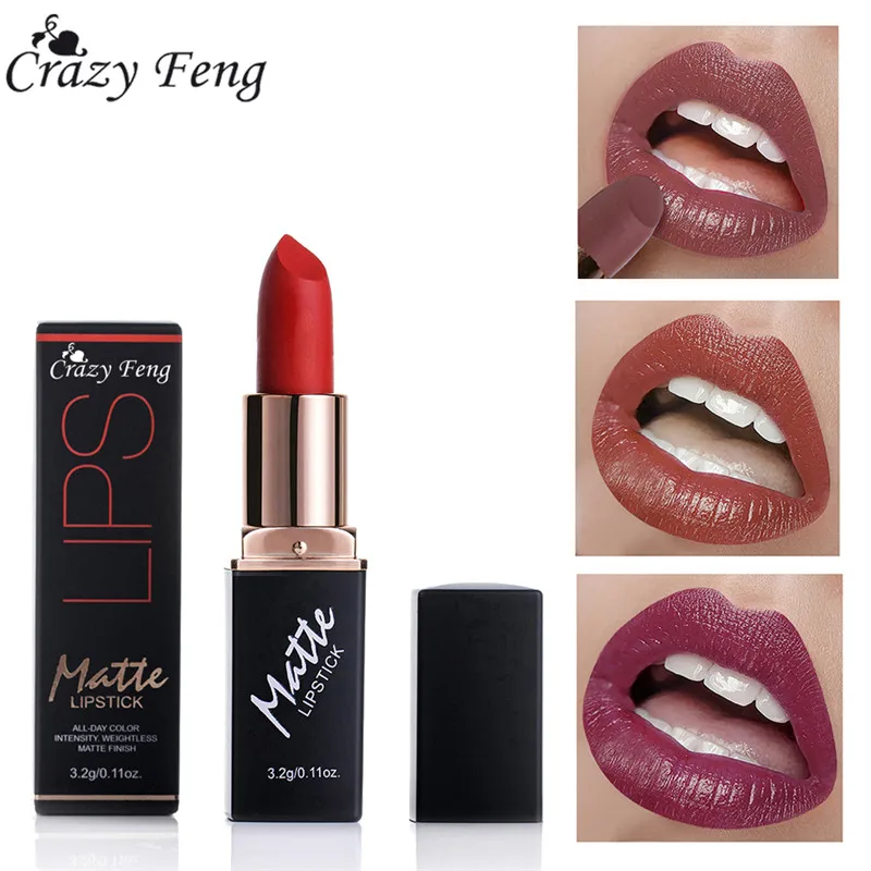 Матовый блеск для губ сексуальный красный цвет макияж новинка увлажняющая