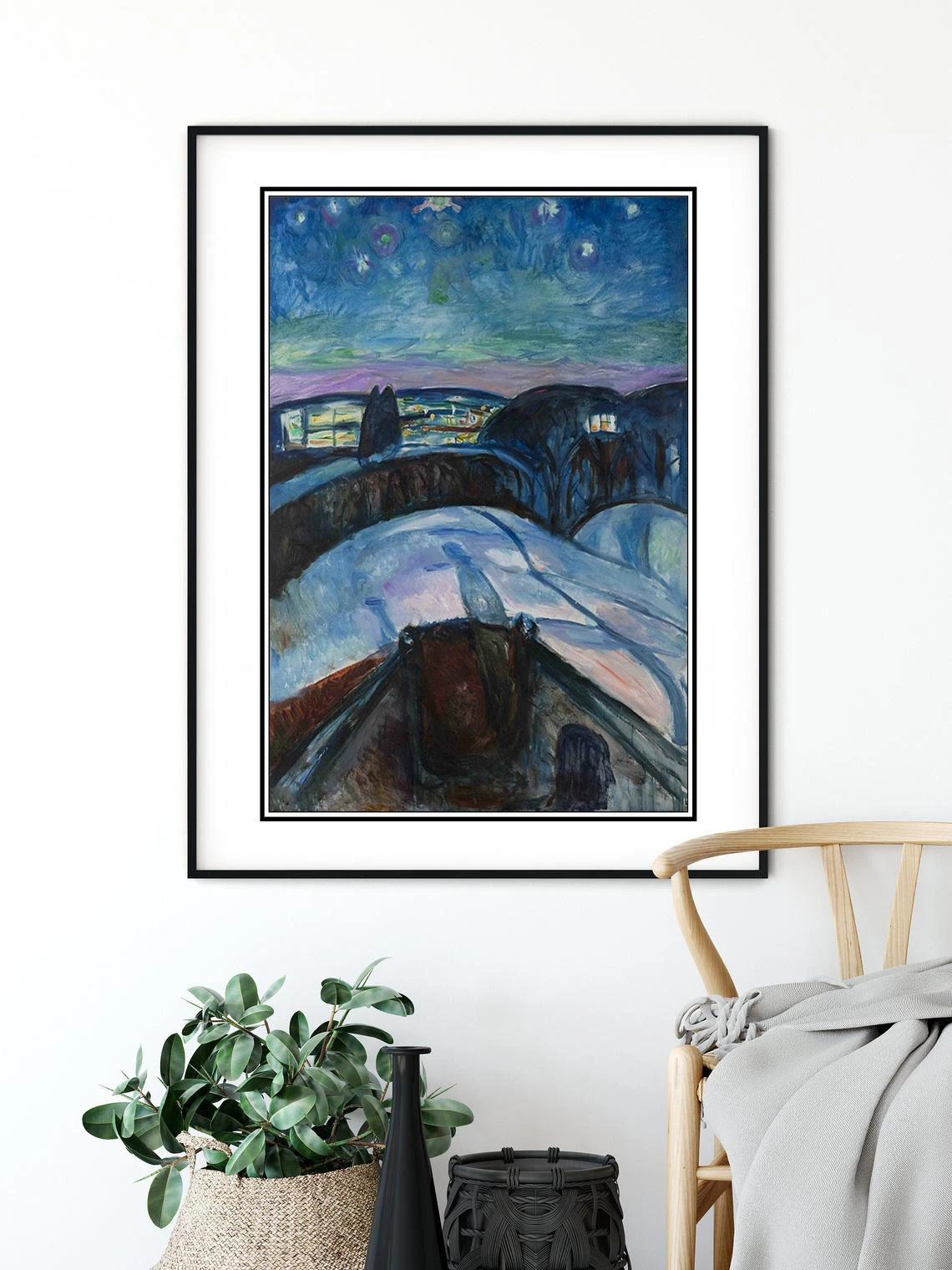 munch poster painting art wall decor home | Painting & Calligraphy