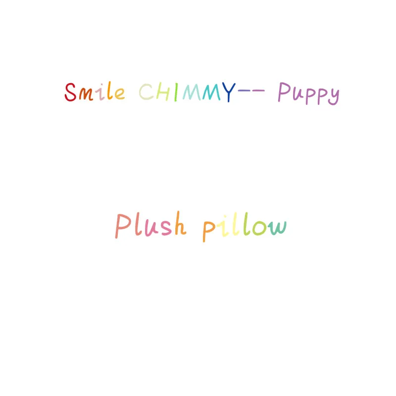Smile CHIMMY-- Puppy 35 см оригинальные Kpop Bangtan мальчики плюшевые игрушки мягкие подушки валик кролик/щенок/Сердце/Коала/овца/лошадь/инопланетянин/печенье кукла подушка - Цвет: Smile CHIMMY-- Puppy