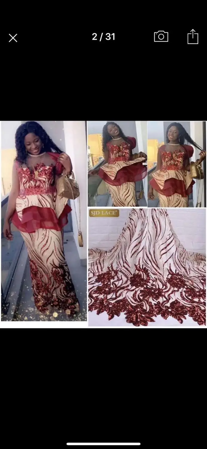 Новое поступление африканские кружевные ткани с блестками высокое качество