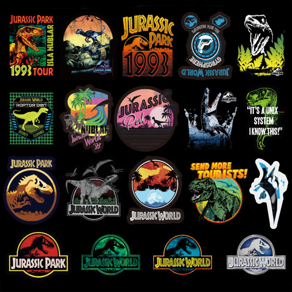75 шт. с изображением динозавров из фильма Парк Юрского периода самоклеящихся