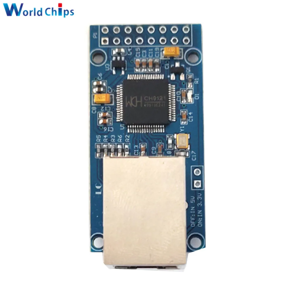 CH9121 UART серийный порт к сетевому модулю Ethernet TCP/IP 51/STM32 3 V 5V TTL Трансмиссия