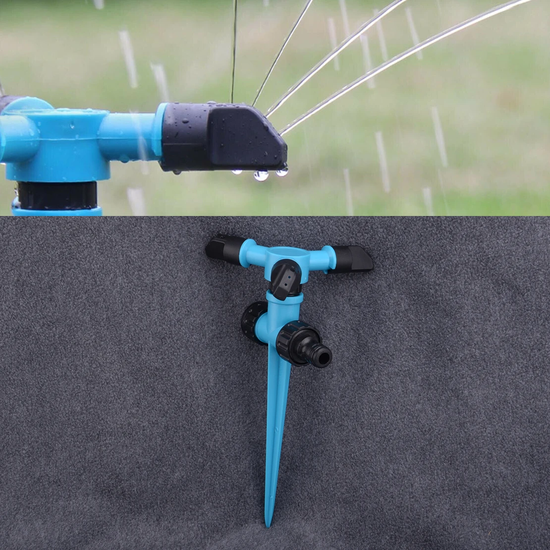 

LETAOSK 360° Rotating Automatic Garden Irrigation Water Sprinkler Hose Nozzle Courtyard Farmland