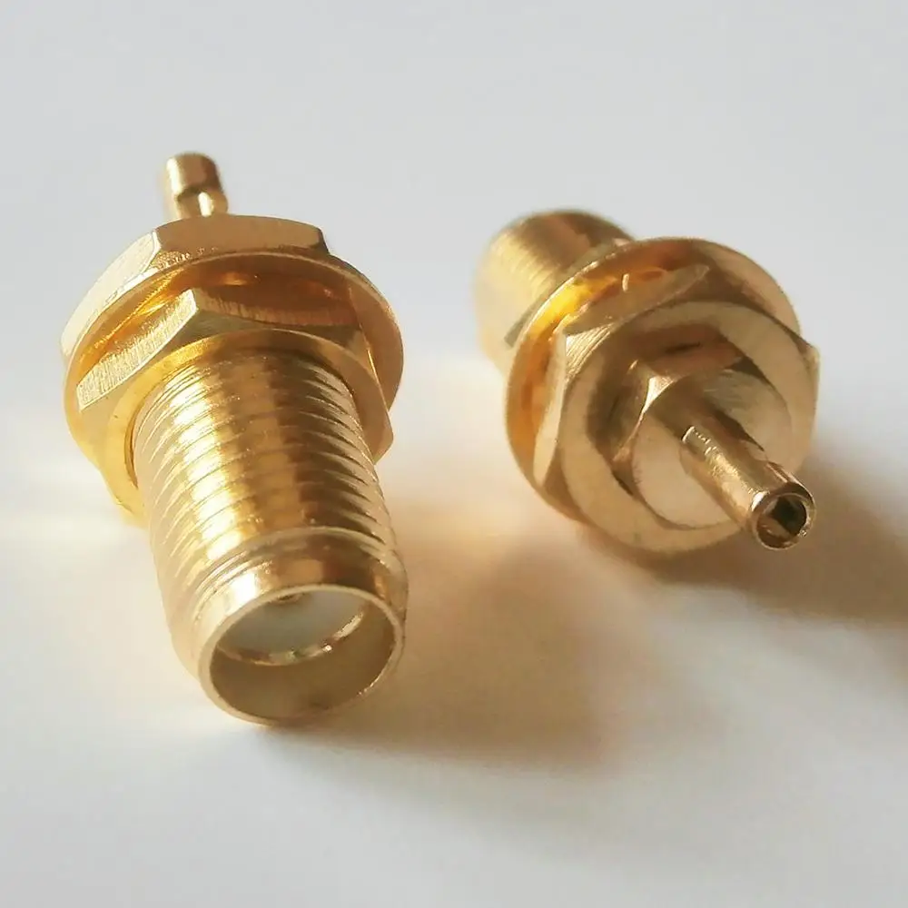 1X RF-разъем, гнездовой разъем SMA, уплотнительное кольцо, перегородка, панель, гайка, окно, полная вилка для пайки для кабеля RG178 RG196, латунь