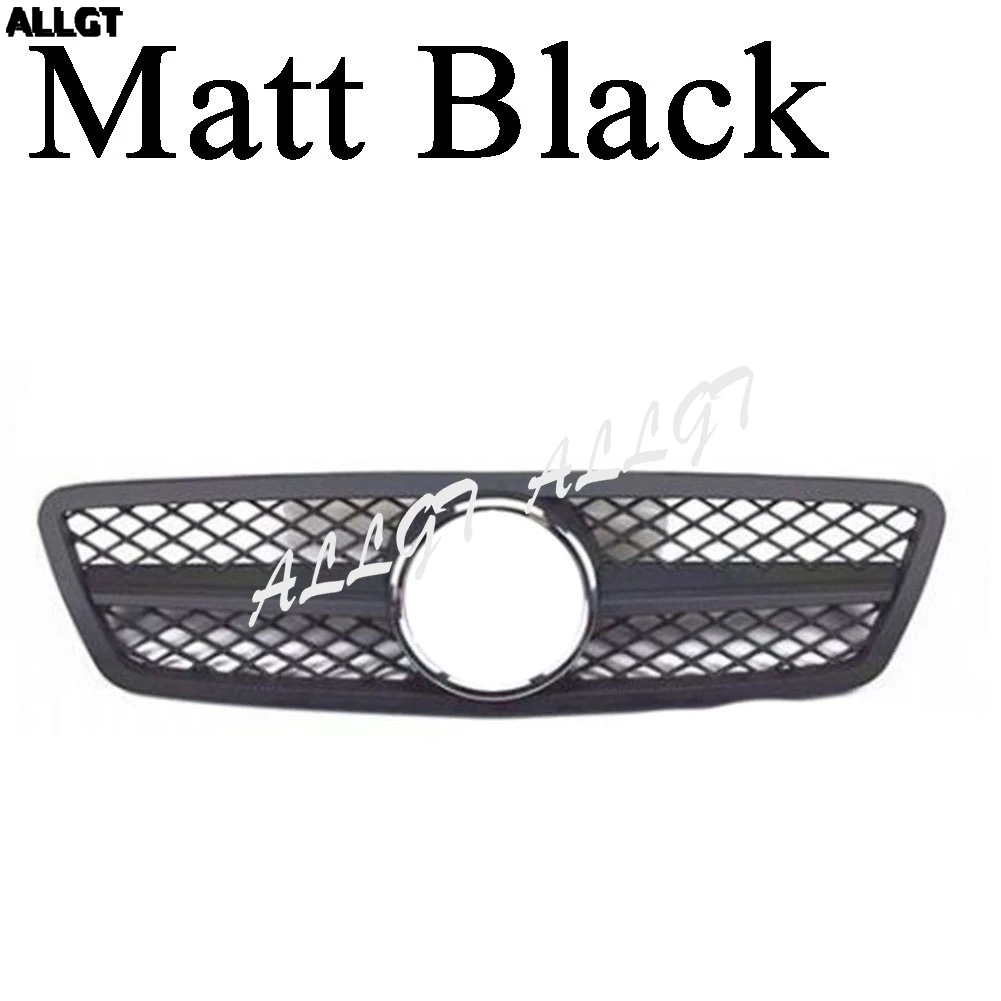 Передняя решетка для бампера Mercedes Benz W203 C230 C320 C240 2000 2001 2002 2003 2004 2005 2006 матовая