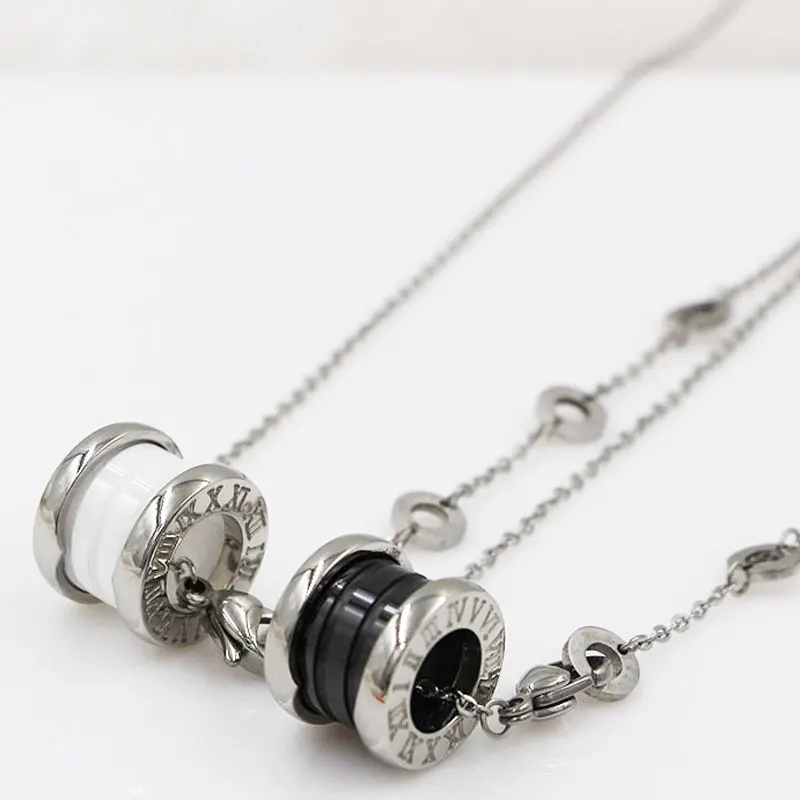 Классический дизайн красивое керамическое ожерелье с подвеской на спирали для