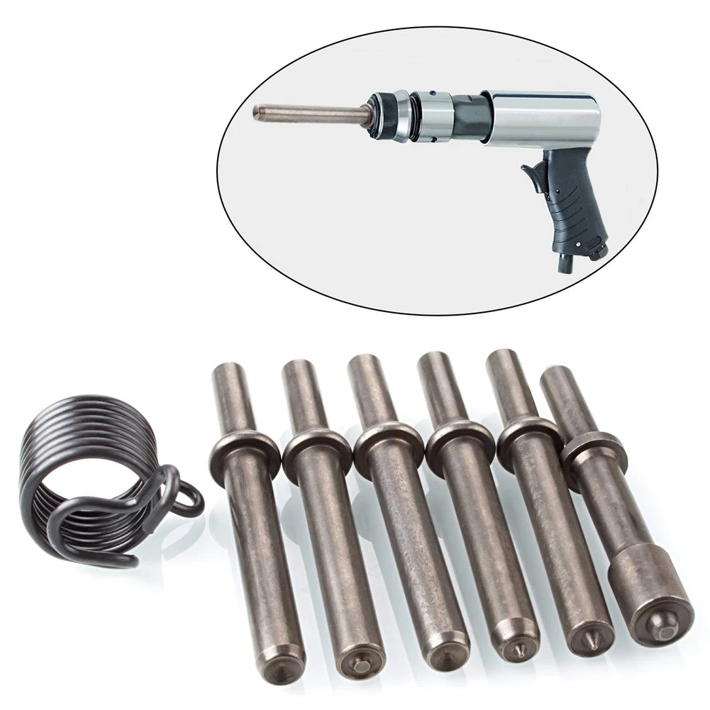 

6pcs/Lot Air Hammer Head Air Chisel Hard Steel Solid Impact Hammer Head Support Pneumatic Tool For Knocking / Rusting Removal