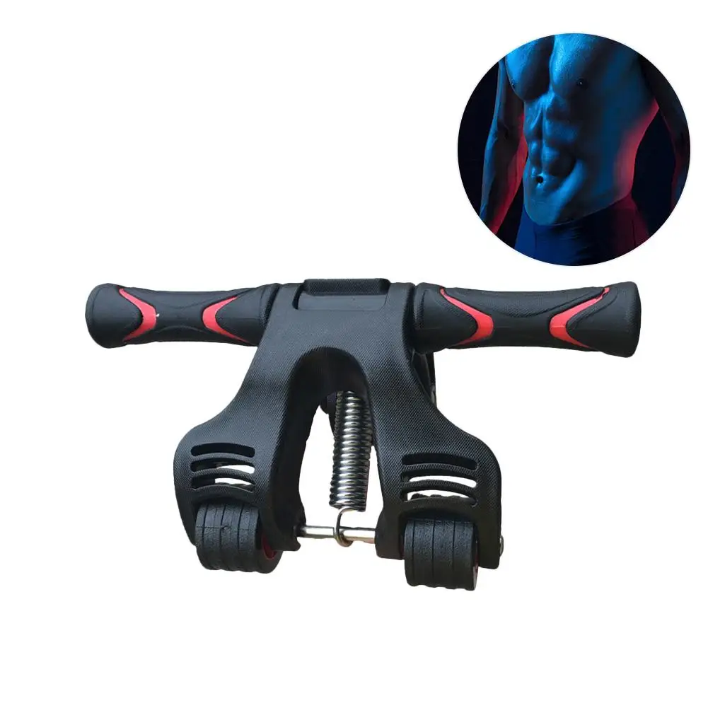 

Men Women Beginners Foldable Three-Wheeled Abdominal Muscle Wheel Roller Relax Fitness Shaping + Knee Pad Home Gym Use