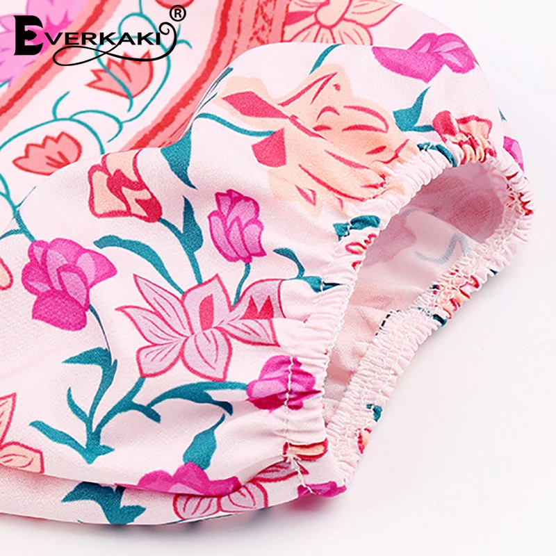 

Everkaki Ethnic Y2K Print Women Mini Dress Boho Tassels Summer Beach Ladies Vacation Dresses Vintage Vestidos Female 2021 New