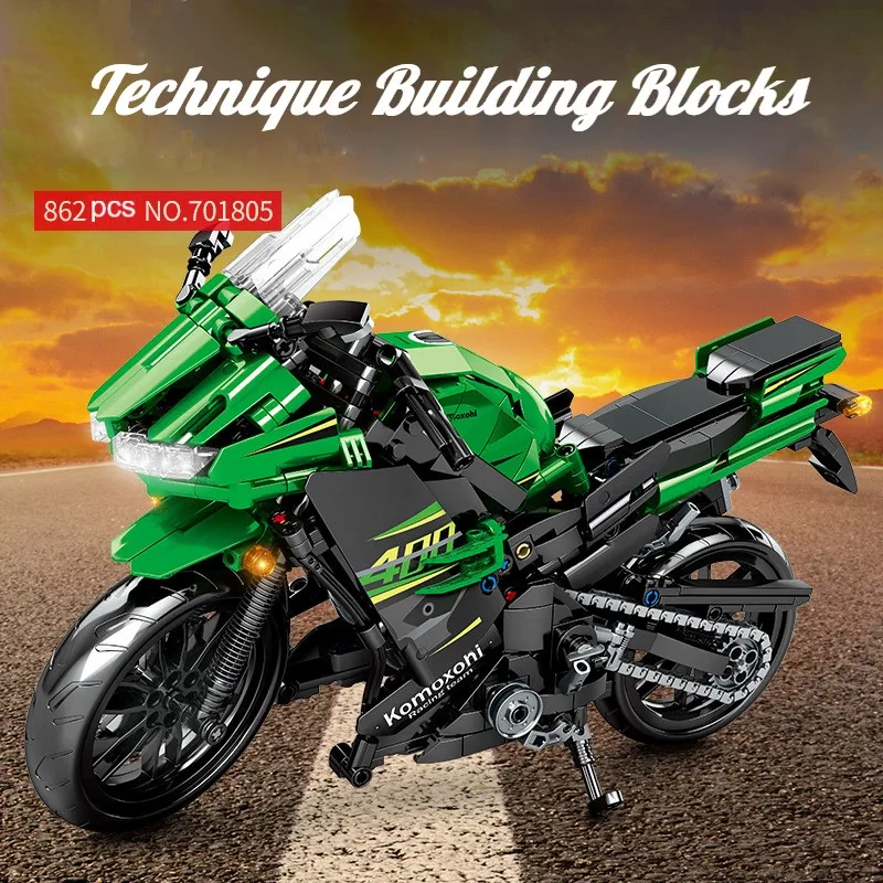 

Technic Kids Toys For Boys Building Blocks City Creator Racing Car Motorcycle DIY MOC Bricks Motorbike Model Enlightenment Gifts