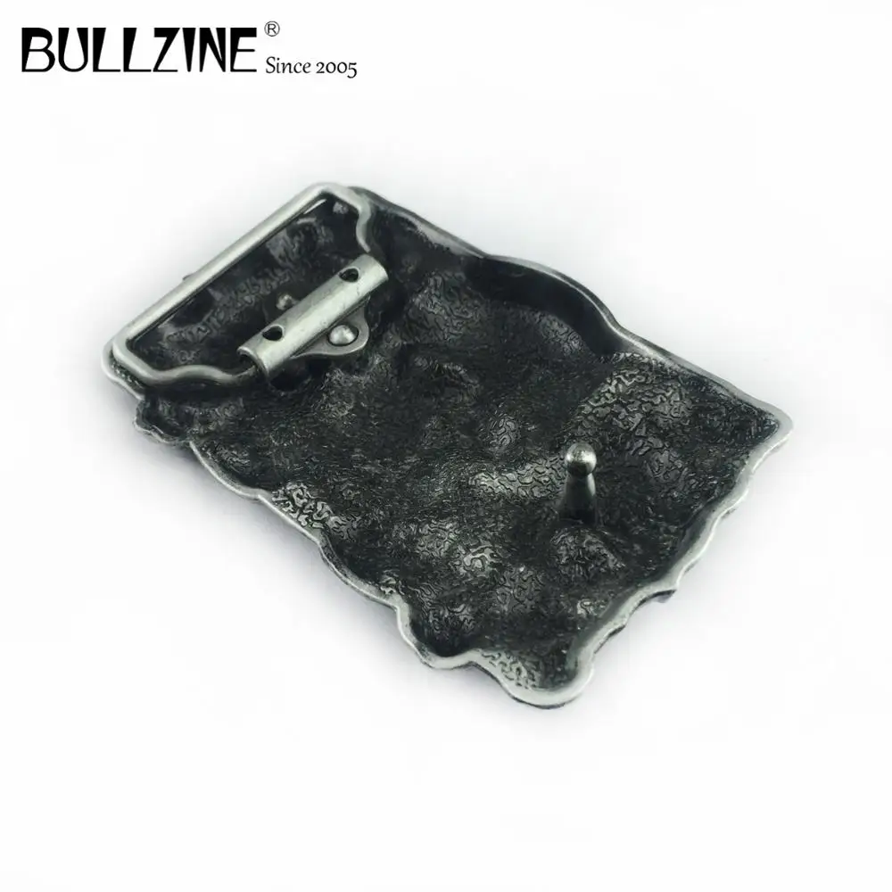 Пряжка Bullzine из цинкового сплава в стиле ретро ремень с черепом Оловянная отделка