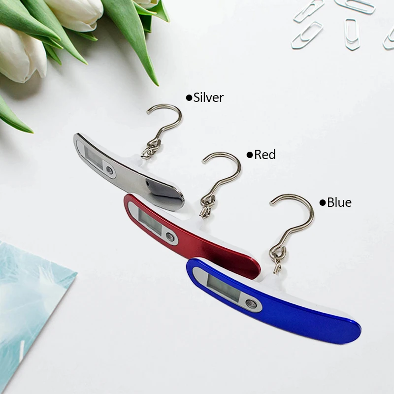 

Портативные цифровые весы, электронный безмен для багажа, максимальный вес 50 кг, вес 10 г