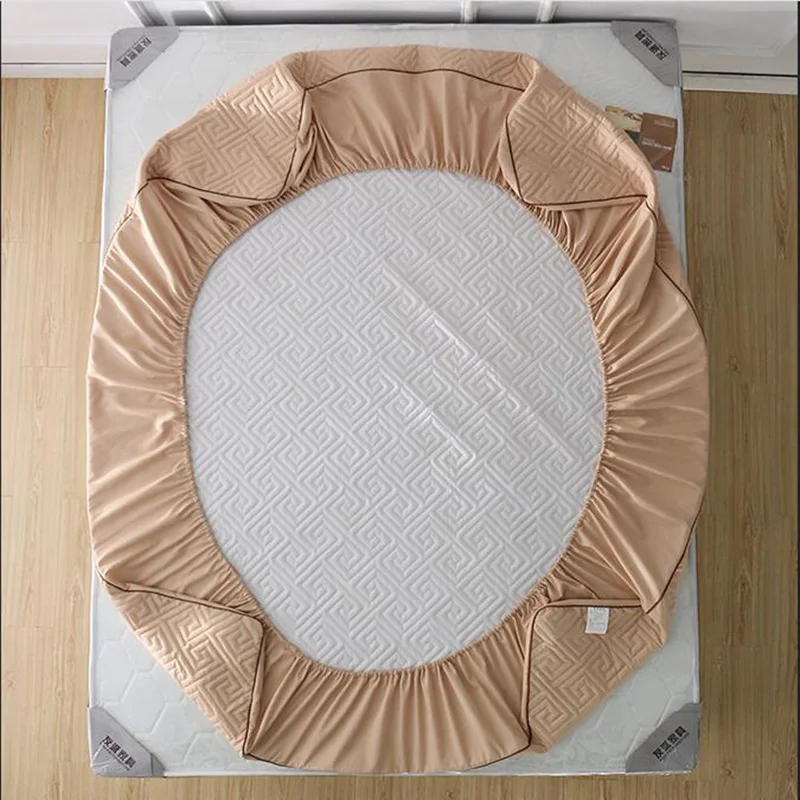 Хлопковый полноразмерный чехол съемная молния антиклеевой матрас стеганый для