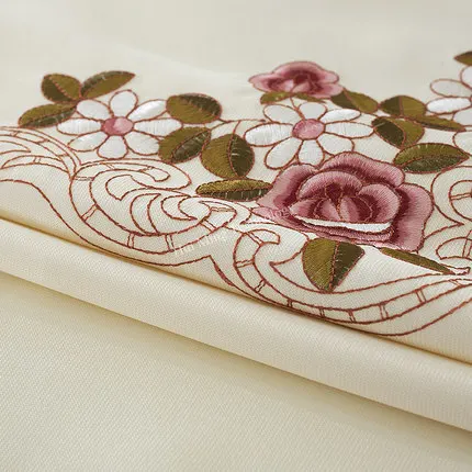 Круглая скатерть в европейском стиле с вышивкой 220 пион цветок столовая чехол для