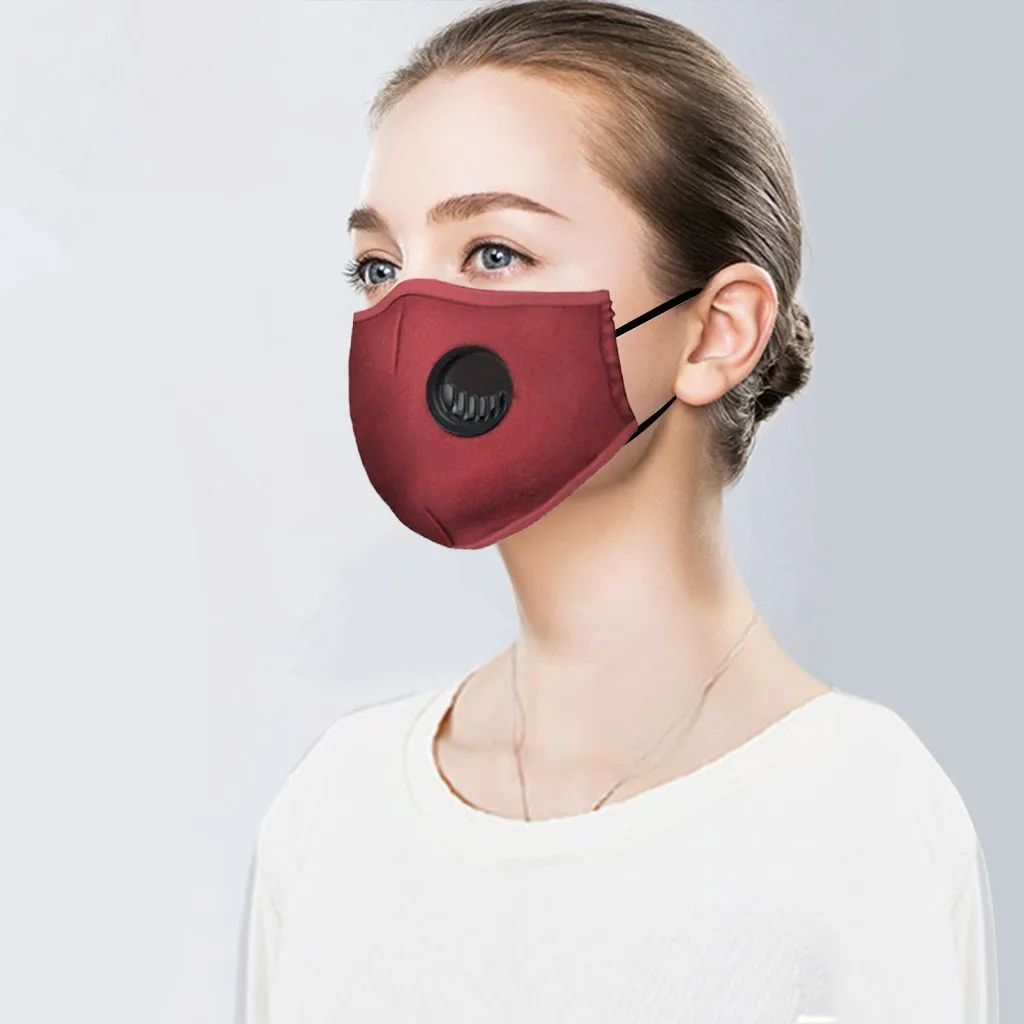 Унисекс Хлопок пылезащитный PM2.5 загрязнения Половина лица рот маска с 7 шт