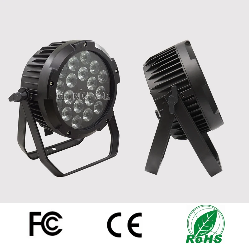 

6Pcs/lots Waterproof 18x18w 4in1/5in1/6in1 RGBWA UV LED Par Can Light Outdoor Stage DMX Control Par Light Wall Washer Dj disco