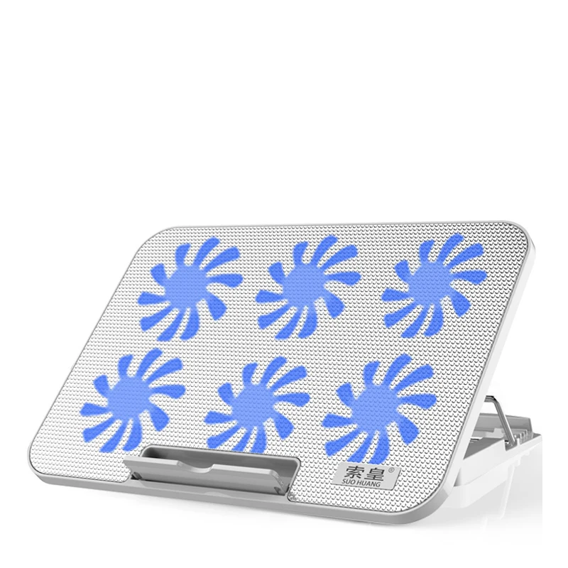 cooling base laptop cooling pad gaming laptop stand cooler six fan two usb port 2400rpm adjustable notebook stand for laptop free global shipping