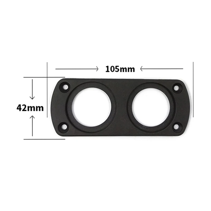 1pcs USB Charger Panel 1/2/3 Hole Car Power Socket Mounting Bracket Plate Frame For Ship Camping Motor Modification | Автомобили и