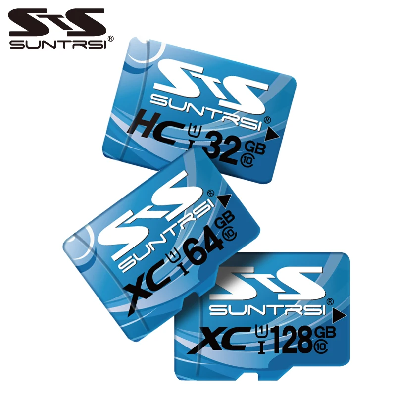Suntrsi 128 Гб карта памяти высокая скорость SDHC класс 10 Micro SD 64 ГБ 32 Mini TF для смартфона