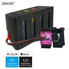 DMYON 121XL СНПЧ объемные чернила, совместимые с hp 121 для Deskjet D2563 F2423 F2483 F2493 F4213 F4275 F4283 F4583 картриджи для принтера