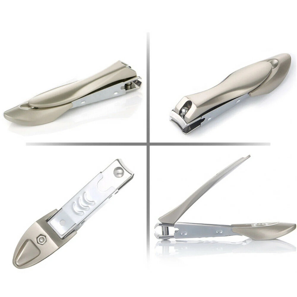 Портативные Нескользящие кусачки для ногтей из нержавеющей стали против брызг