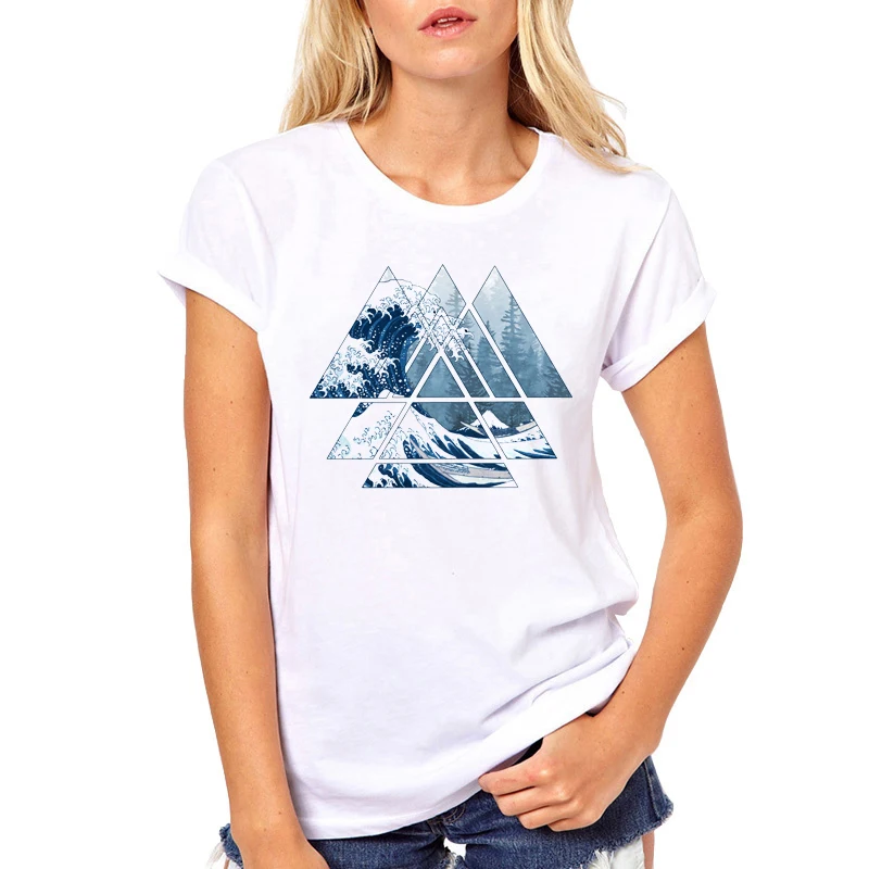 Лидер продаж женская футболка TEEHUB с изображением священных геометрических