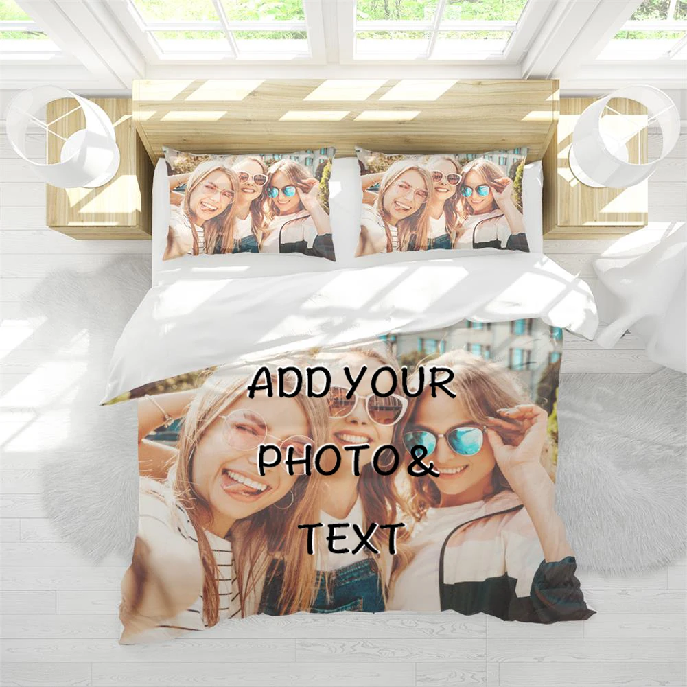 Заказанное кольцо с 3D печатных постельное белье Подушка Чехол Постельное