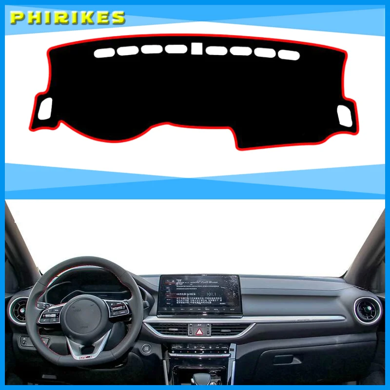 

Car Dashboard Cover Mat Pad Sun Shade Instrument Protective Dashmat Dash Carpet Accessories For Kia Forte Cerato K3 2019 2020