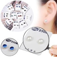 1 pair healthy weight loss earrings bio magnetic therapy magnet in ear eyesight slimming stimulating acupoints stud earring