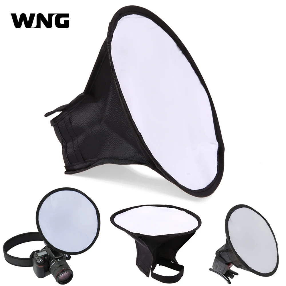 

20cm Softbox Reflector Flash Diffuser Foldable Mini Photography Accessories Soft Box Kit Studio Light for Canon Sony Camera