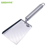 greenvive stainless steel wood handle cleaning beehive shovel beekeeping clean tool scoop 3 15in 7 87in honey shovel
