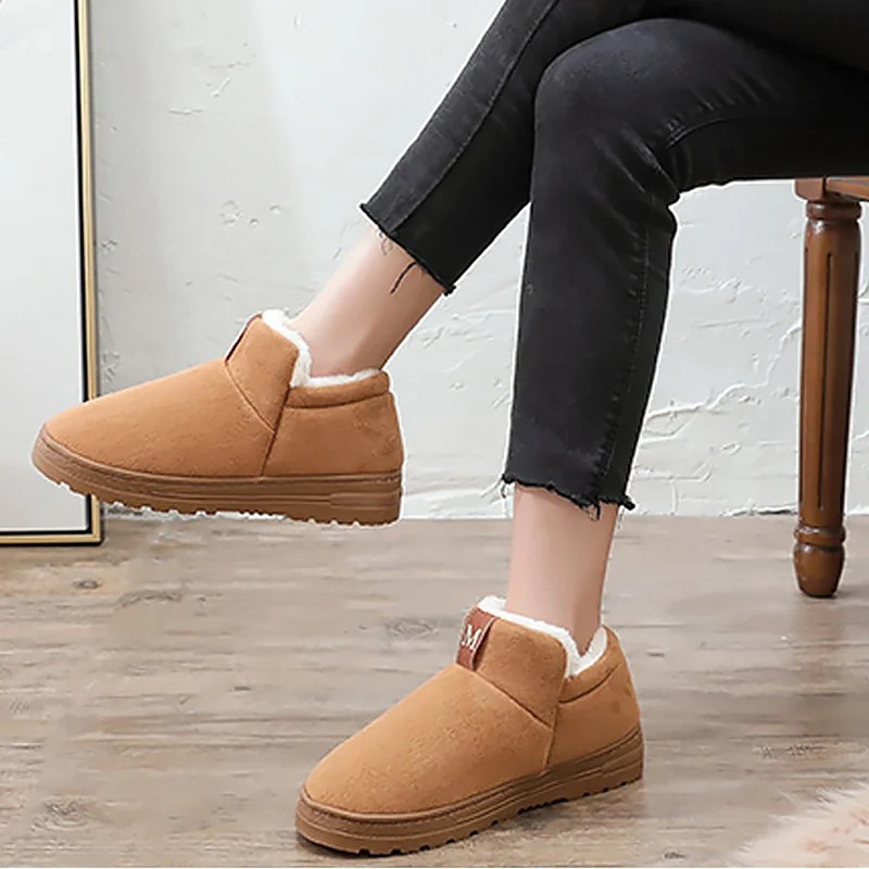 Домашние тапочки для женщин Большие размеры 43 46 Однотонные Нескользящие зимние