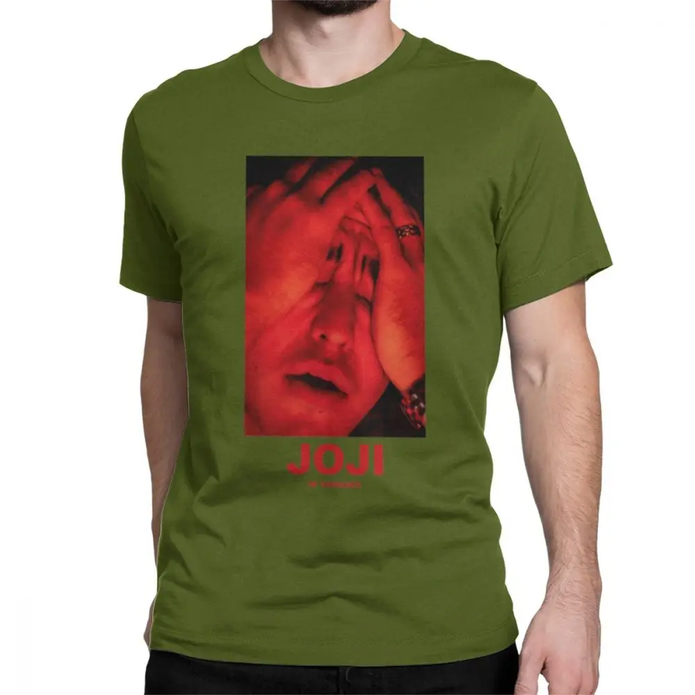 Мужская футболка Joji, грязный Франк, розовый Guy Meme, японский Ютуб, хлопок, безумные футболки с коротким рукавом, летняя футболка - Цвет: Army Green