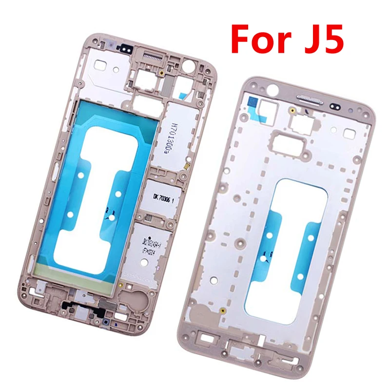 10 шт./лот для Samsung Galaxy J5 J7 2015 J500 J500F J700 J700F средняя пластина рамка корпус крышка с