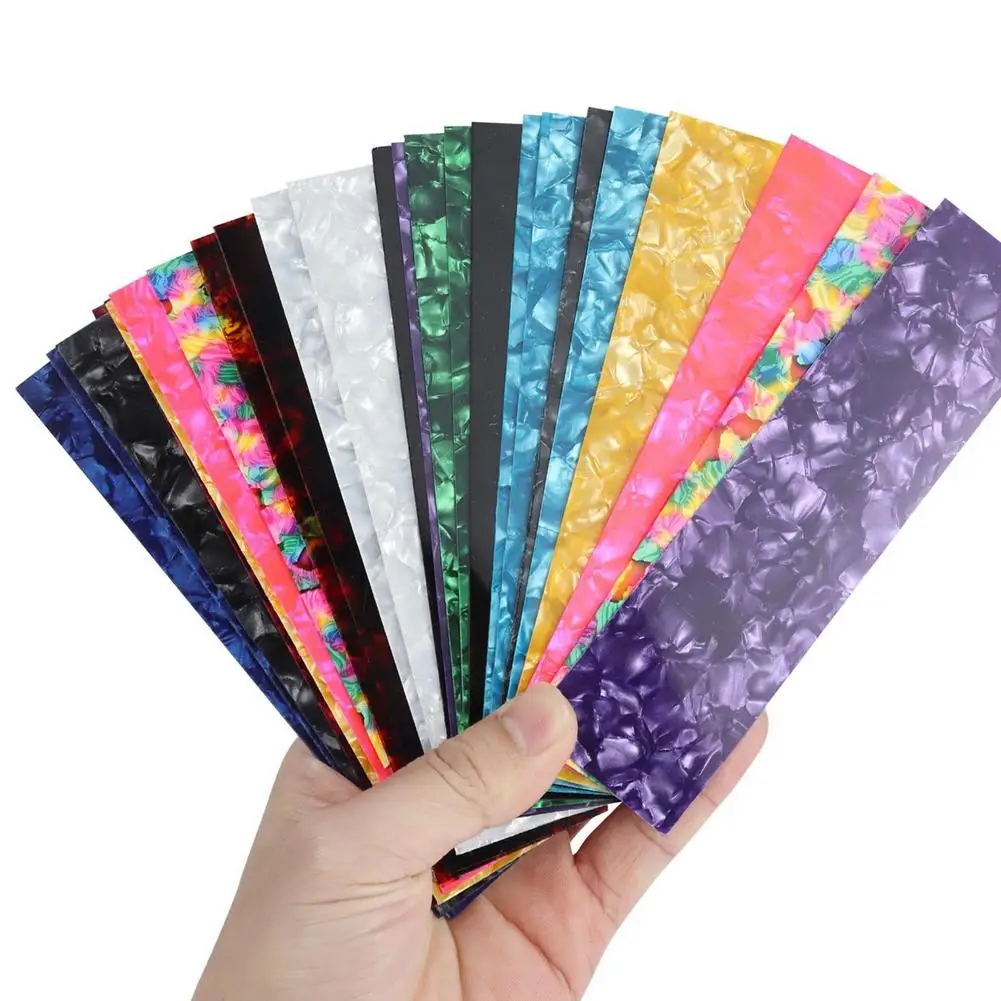 

25pcs DIY Guitar Pick Punch Sheets Musicians Recommended Unique Celluloid Guitar Pick Strips 0.5mm 0.73mm 0.9mm Guitar Plectrums
