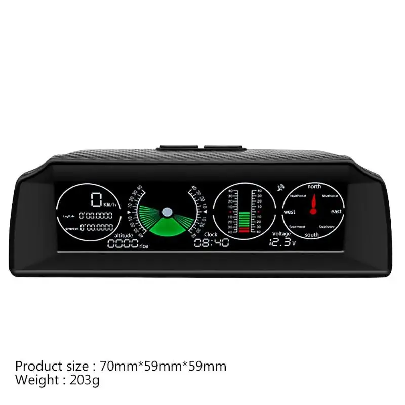 VODOOL gps GO-2 Многофункциональный al умный автомобильный измеритель наклона компас инклинометра Спидометр Функция измерения высоты