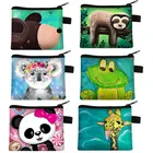 Женская сумка для монет, мини-кошелек для монет в виде животных, панды, медведя, женская модель, детский подарок, призовая упаковка, сумки для Bluetooth наушников